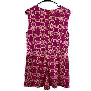 Aryeh By Anthropologie Pink Sleeveless Geometric Print Romper Size Large